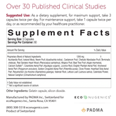 EcoNugenics, PADMA Basic, 180 Capsules